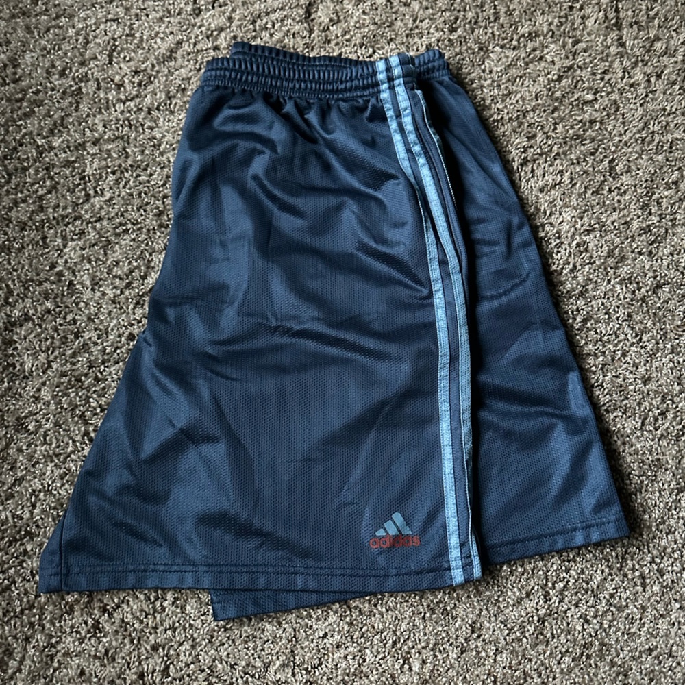 Adidas Navy Blue Athletic Shorts - Picture 1 of 5